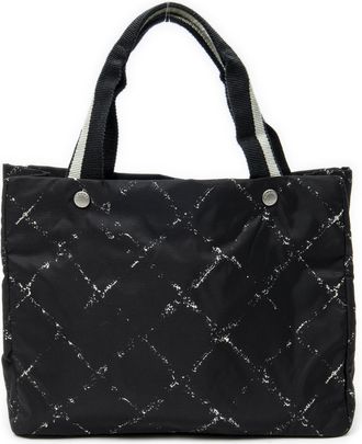 Chanel Pre-owned Womens Small Old Travel line Tote Shoulder Bag - Black - One Size