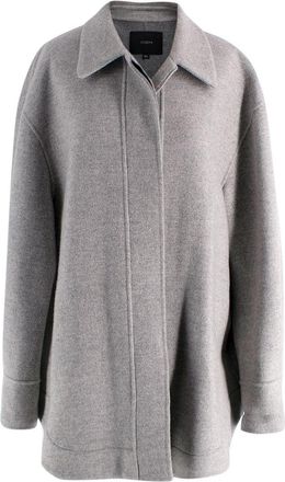 Joseph Light Grey Compact Coating Jade Jacket Size L