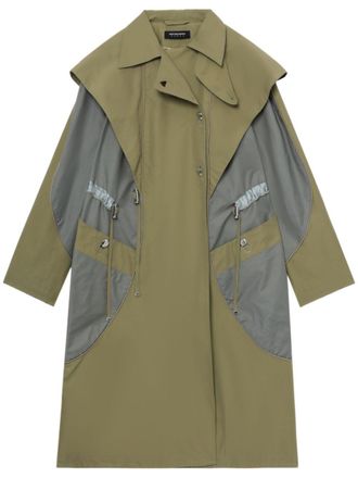 Kiko Kostadinov Cappotto con design color-block - Verde