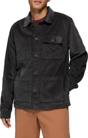 Prana Ridgecrest Organic Cotton Corduroy Chore Coat in Shadow at Nordstrom, Size X-Large