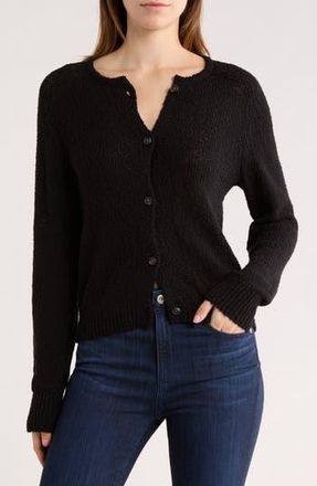 Melrose and Market Cotton Sweater Cardigan in Black at Nordstrom Rack, Size Xx-Small