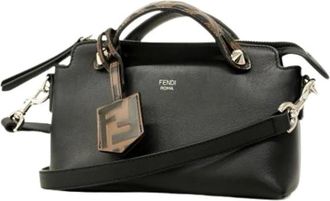 Fendi Pre-owned Handbags, female, Black, Size: ONE SIZE Pre-owned Vintage Leather Handbag