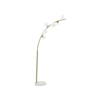 Mauro Ferretti Lampada Da Terra Glamy Arc 6 Luci Cm 130X45X220-246
