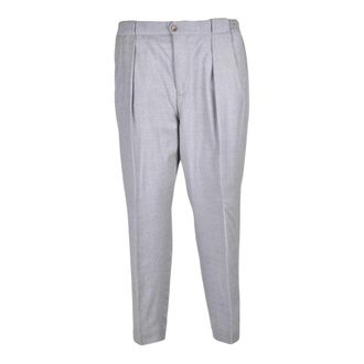 L.B.M. 1911 L.b.m. 1911, Heren, Broeken, Grijs, Maat: XL Wol