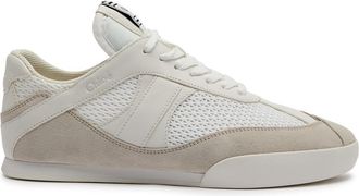 Chlo&eacute; Kick Panelled Mesh Sneakers - Cream - 40 (IT40 / UK7)