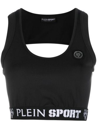 Plein Sport Katoenen tanktop - Zwart
