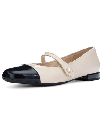 Ara Womens Sapphire Ballet Pump In Cream/navy
