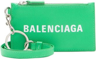 Balenciaga Logo Card Holder On Strap (Authentic Pre-Loved)