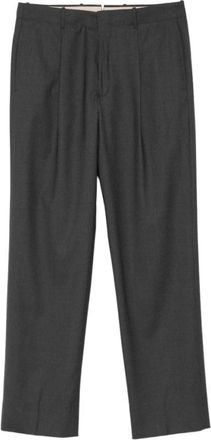 Incotex Pantalone morbido con piega - Heren - Straight fit broeken - Grijs - L - Broeken
