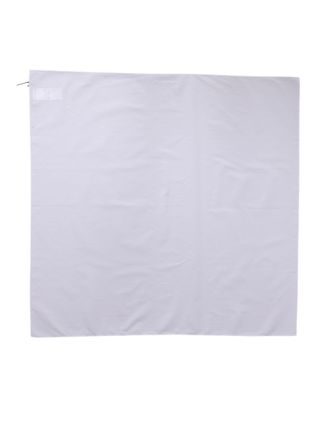 Dolce & Gabbana Womens White Cotton Wrap Square Shawl Stole 71cm X 70cm Scarf