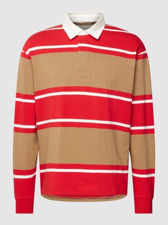 GANT Sweatshirt mit Polokragen in Beige, Gr&ouml;&szlig;e M