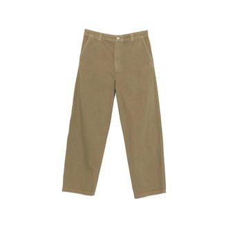 A.P.C. Wide Trousers, male, Green, Size: M Dan Chinos