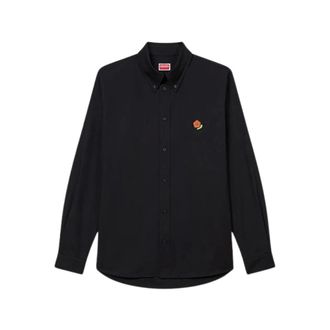 Kenzo Heren, Overhemden, Zwart, Maat: 2XL