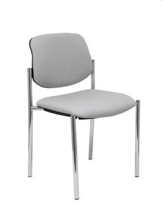 Piqueras y Crespo Silla Fija Styl Bali Gris Chasis Cromo