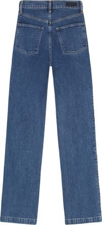 LE JEAN Womens Straight Leg Denim Jeans Cotton Straight-Leg