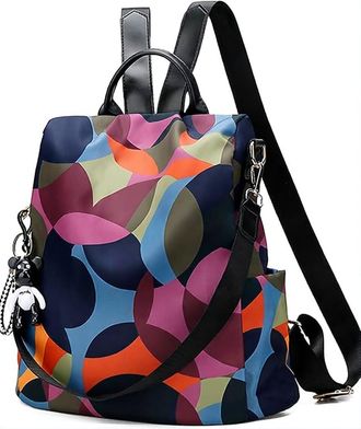 Generic YRCHENGLI Women s Nylon -theft Backpack Convertible Shoulder Bag with Card Holder Casual Multi-purpose for Daily Travel Work School