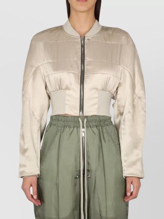 Rick Owens cropped padded flight jacket