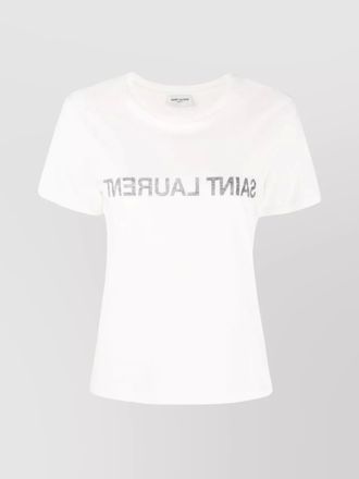 Saint Laurent t-shirt reversed collar raw edges