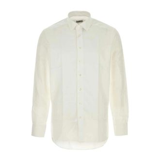 Etro Klassiek Wit Katoenen Overhemd - Heren - Casual Overhemden - Wit - XL - Katoen - Overhemden
