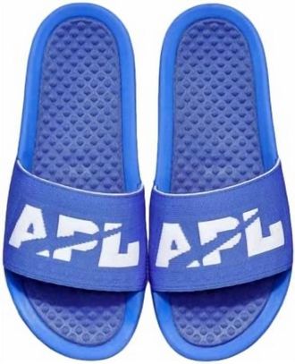 Athletic Propulsion Labs Womens Big Logo Techloom Slide Sandal In Cobalt/white