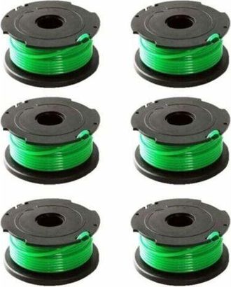 OEM Paquete De 6 Carretes De Hilo Verde Para Desbrozadora Black & Decker Gl7033 Gl8033 Gl9035 A6482