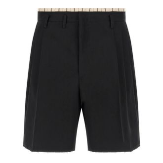 Maison Margiela Heren, Korte broeken, Zwart, Maat: XL Wol