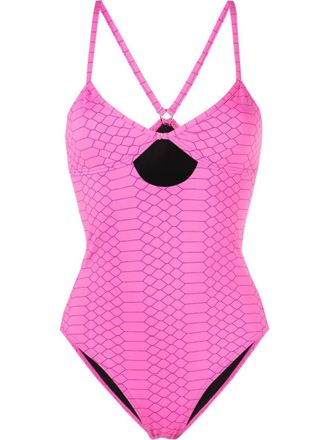 Zadig&Voltaire Badpak met slangenprint - Roze