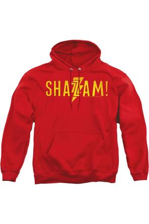 Gildan Shazam Movie Flat Logo Adult Pull Over Hoodie / Hooded Sweatshirt