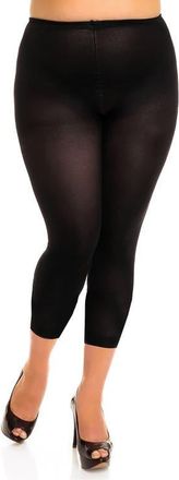 Glamory Velvet 80 Leggings in Black at Nordstrom, Size Xx-Large