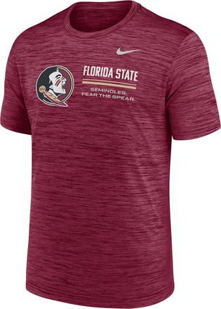 Nike Florida State Sideline Velocity Nike Mens Dri-FIT College T-Shirt in Red | 02ER69XFTN-PCW