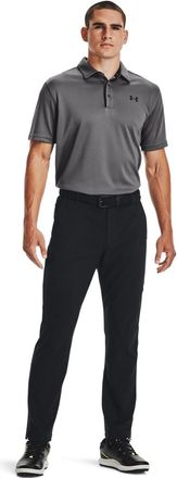 Under Armour Poloshirt UNDER ARMOUR TECH POLO, Herren, Gr. S, grau (graphite, schwarz, schwarz), Obermaterial: 100% Polyester, normal, Shirts Poloshirt, gerader Ru