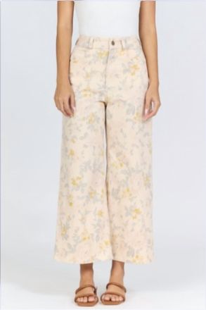 Dear John Denim Audrey Wide Leg Jeans In Tuscan Bouquet