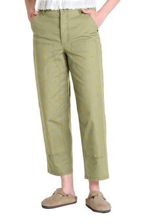 Toad & Co Womens Juniper Utility Pant in Yucca Embroidery at Nordstrom, Size 12