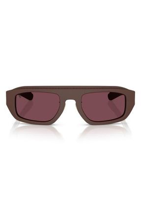 Ferrari 52mm Pillow Sunglasses in Brown /Bordeaux at Nordstrom