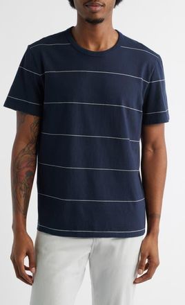Madewell Allday Garment Dyed Cotton T-Shirt in Dark Navy Stripe at Nordstrom, Size Xx-Large