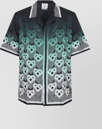 Casablanca short sleeve cuban collar shirt
