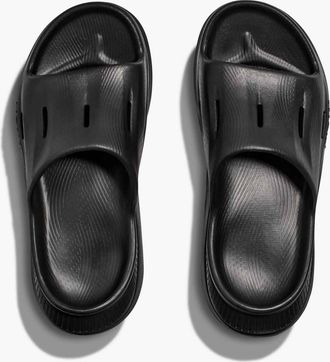 Hoka One One Womens Ora Recovery Slide 3 In Black/black
