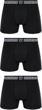 Versace Drie-pack boxershorts - Heren - Onderbroek - Zwart - S - Katoen - Ondergoed