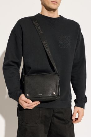 Loewe Pebble Medium Shoulder Bag, Mens, Black