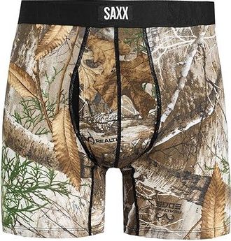 Saxx Underwear Vibe Xtra Soft Comfort Boxer Brief Fly Mens Underwear Realtree Edge/Multi : 2XL, Elastane/Mesh/Viscose