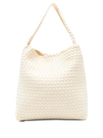 Naghedi medium Nomad Hobo woven tote bag - Beige