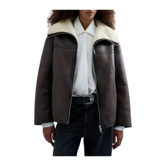 Replay Jassen, Dames, Bruin, S, Polyester, W002N Jas