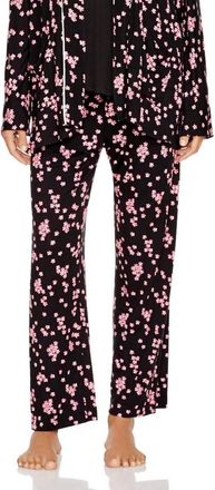 Oscar De La Renta Womens Printed Wrap In Black/pink Floral