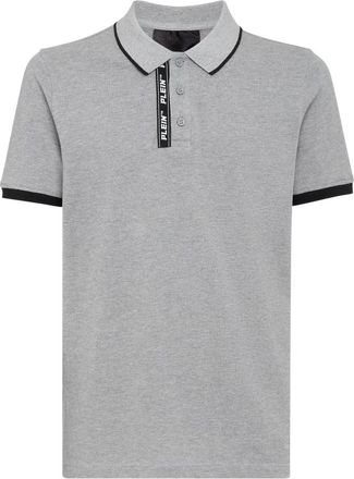 Philipp Plein Polo Shirt SS - Heren - Polos - Grijs - 2XL - Katoen - Tops