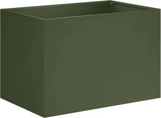 vidaXL Macetero De Jard&iacute;n Verde Oliva 50 X 40 X 40 Cm Vidaxl