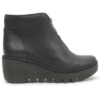 FLY London BAAZ537FLY Dublin Leather Womens Ankle Boots - Black - Size:UK 6