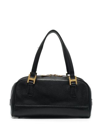 MCM small logo-detail tote bag - Black