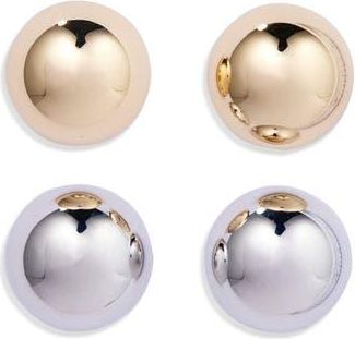Tasha Set of 2 Ball Stud Earrings in Gold Silver at Nordstrom Rack