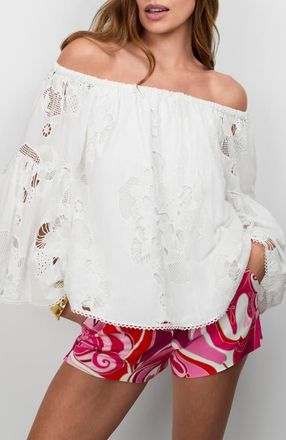 Trina Turk Perry 2 Top in Whitewash at Nordstrom, Size Medium