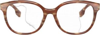 Burberry BE23323915 Spotted Brown Square Eyeglasses - Brown
